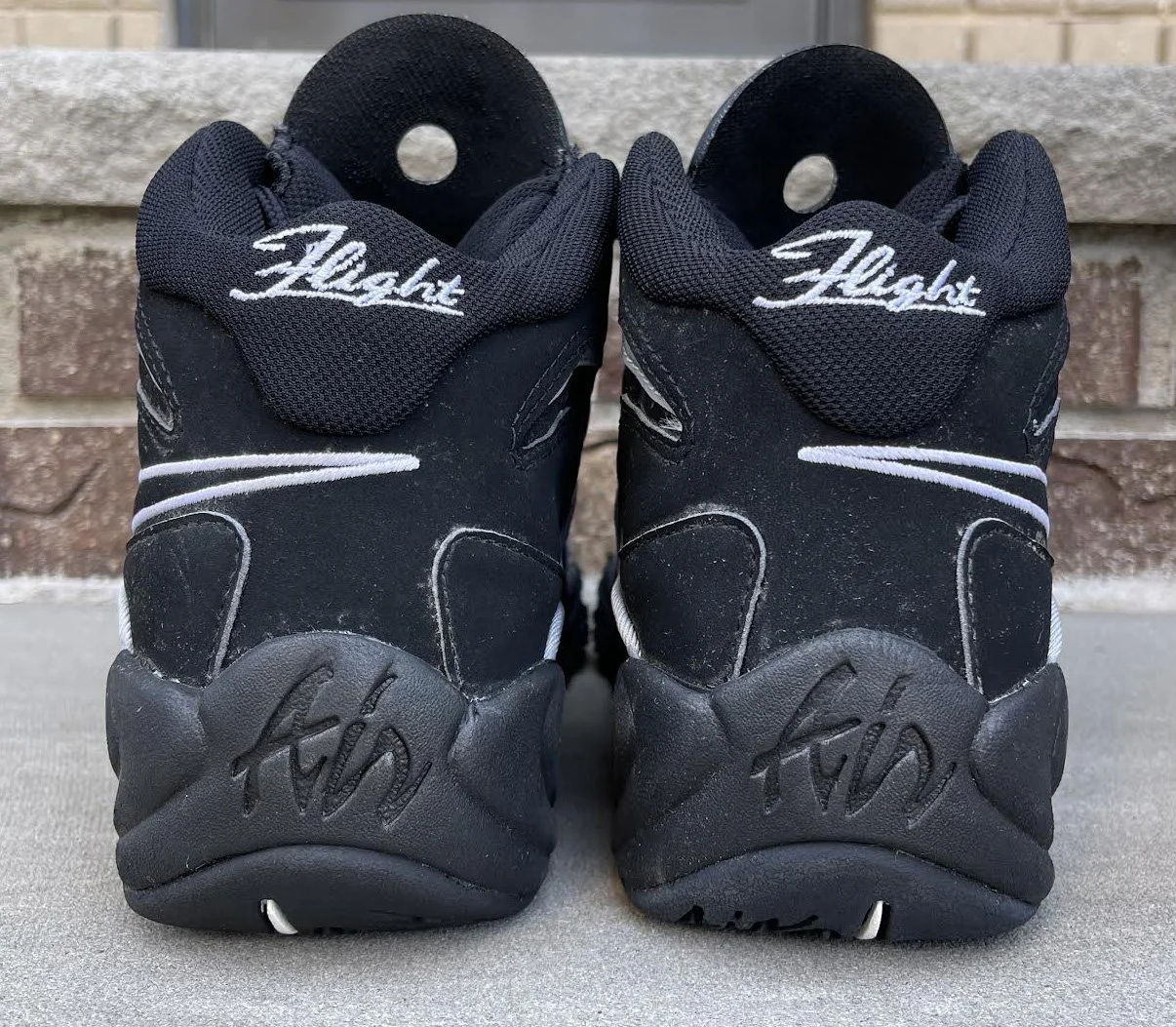 Nike Air Flight Turbulence Black / Metallic Silver (Size 8) DS